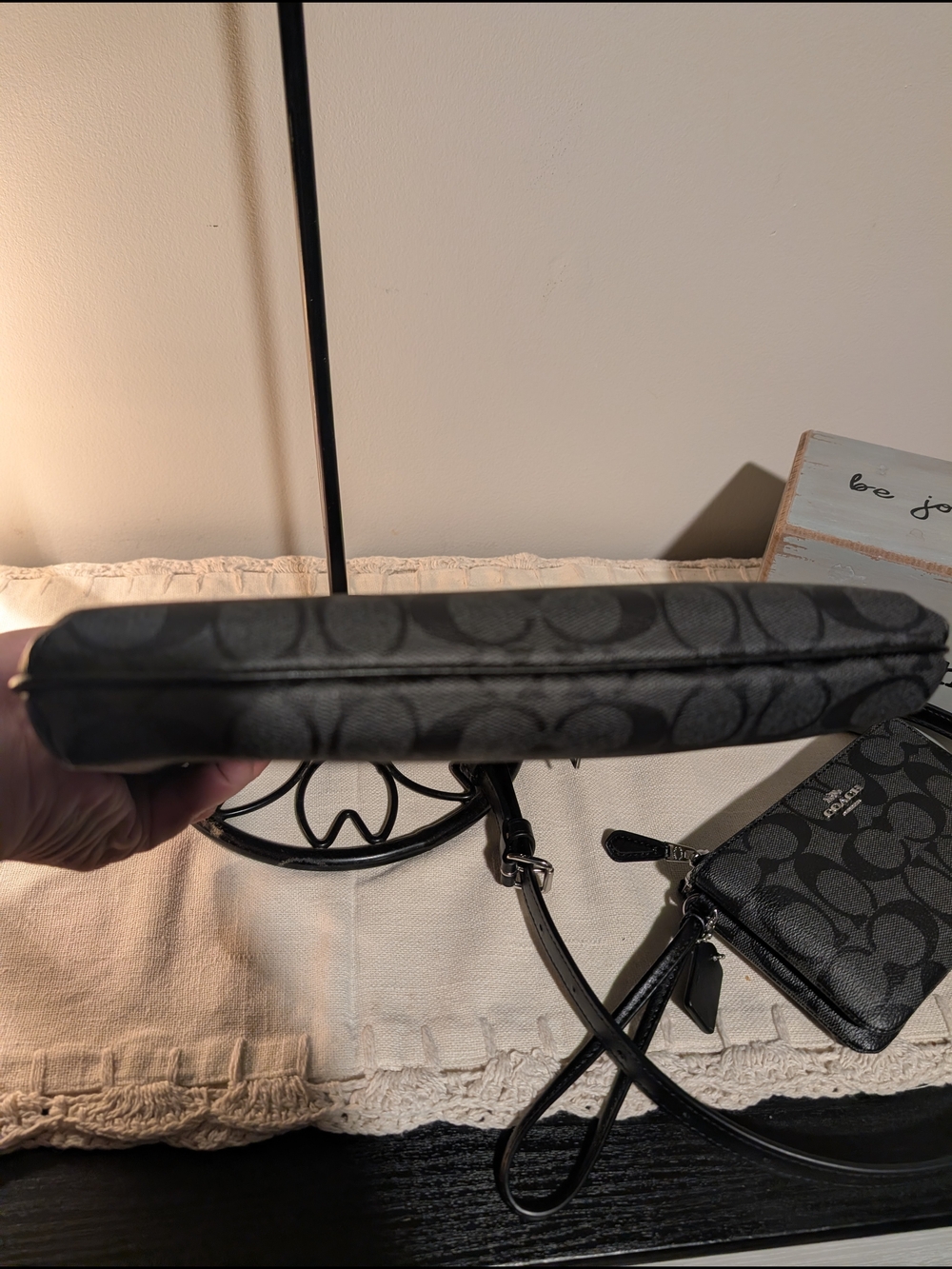 Coach Rowan Black Crossbody File Bag With Matching Wallet NWOT - Picture 11 of 11